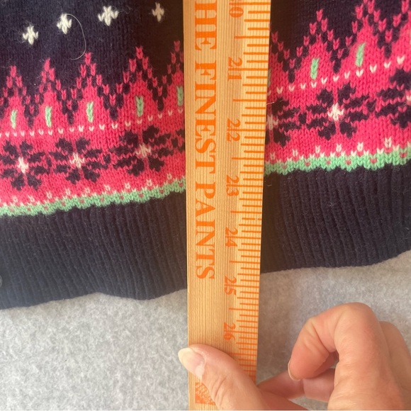 Talbots Icelandic Skandi wool design cardigan Sweater XLp - Picture 7 of 8